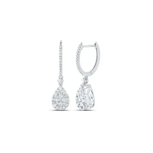 1 CTW-DIA ANA M HOOP PEAR EARRING