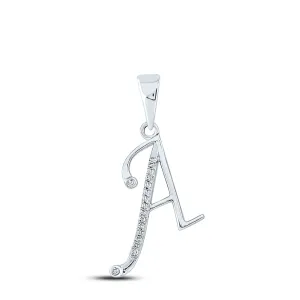 1/12CTW-DIA P1P2 GIFT INITIAL " A " PENDANT