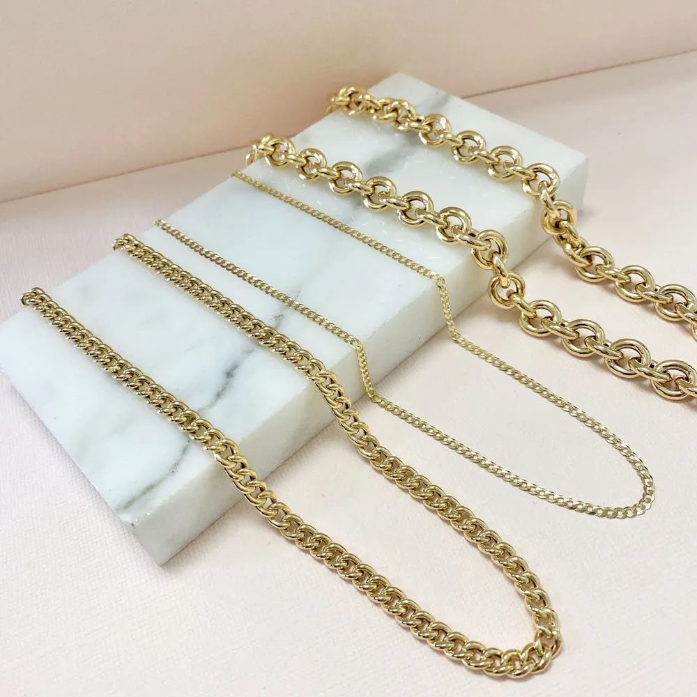 14K Grand Cuban Curb Link Necklace