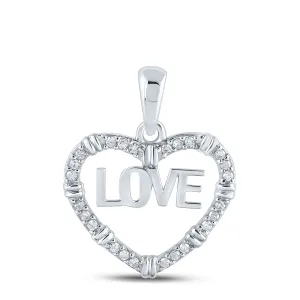 1/6CTW-DIA P1P2 LOVE HEART PENDANT