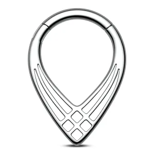 16G Symmetric Geometry Hinged Segment Septum Ring