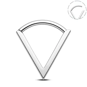16G Titanium Triangle Hinged Segment Septum Ring