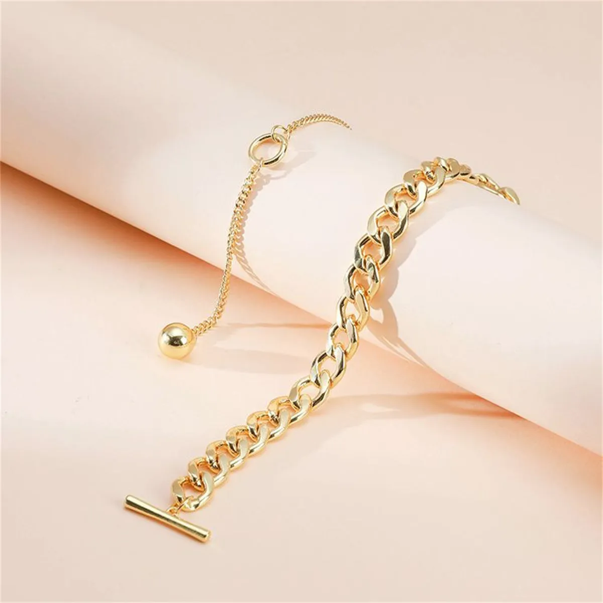 18K Gold-Plated Chain Drop Necklace