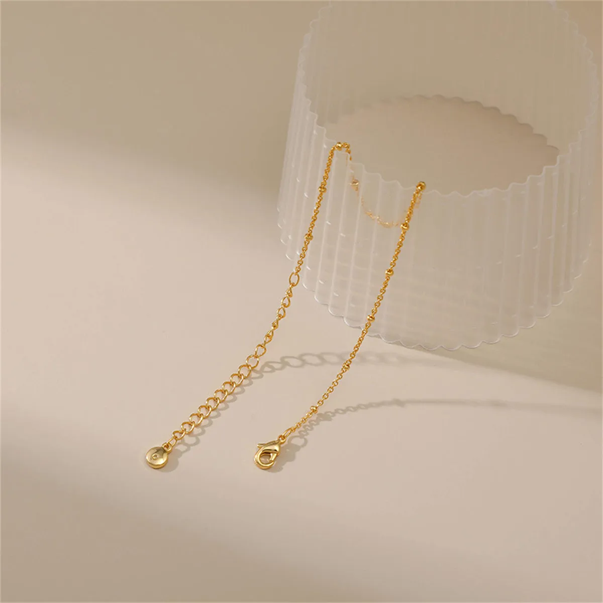 18K Gold-Plated Small Beaded Station Bracelet