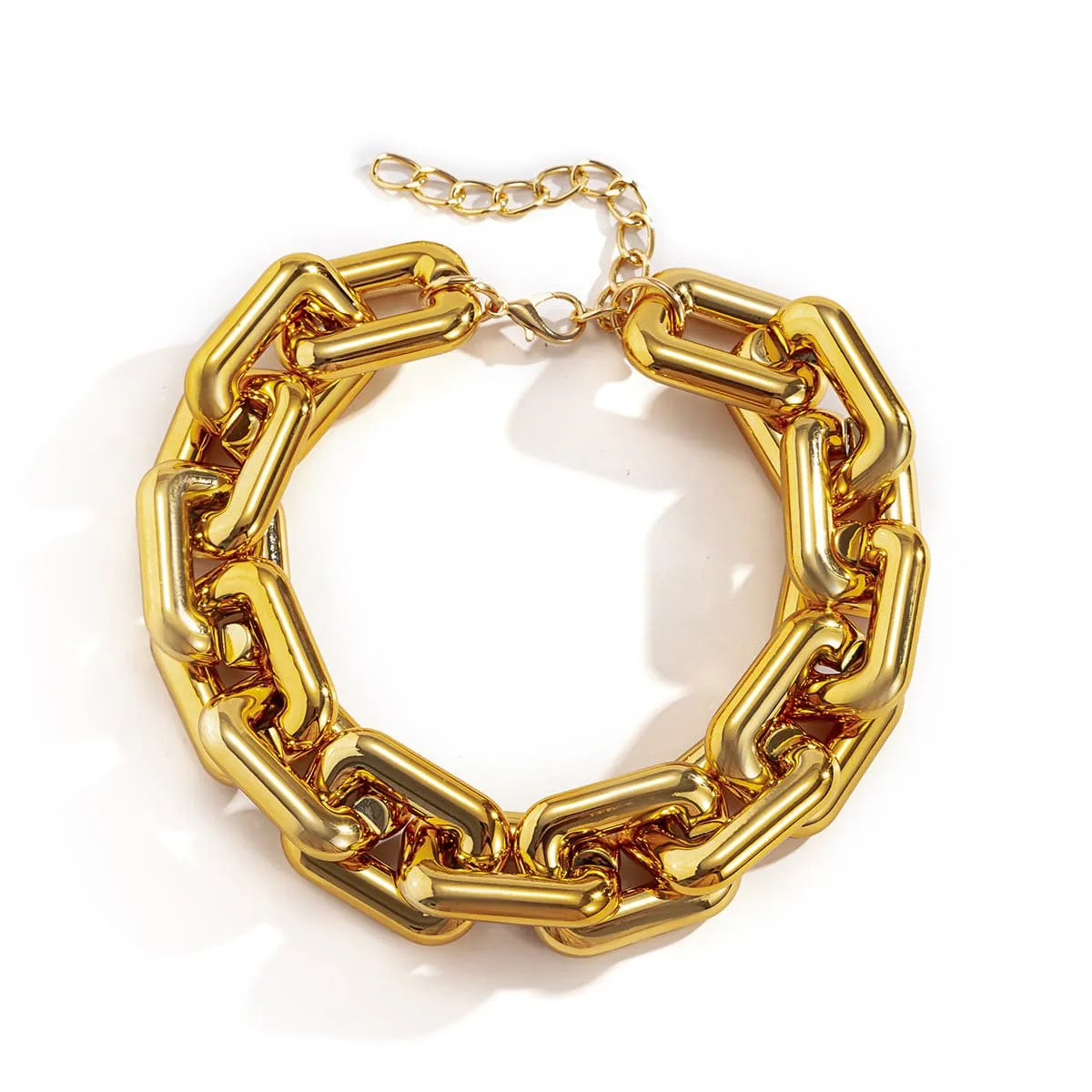 18K Gold-Plated Thick Choker Necklace