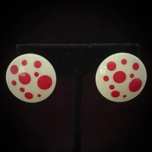 1987 Avon Polka Dot Earrings