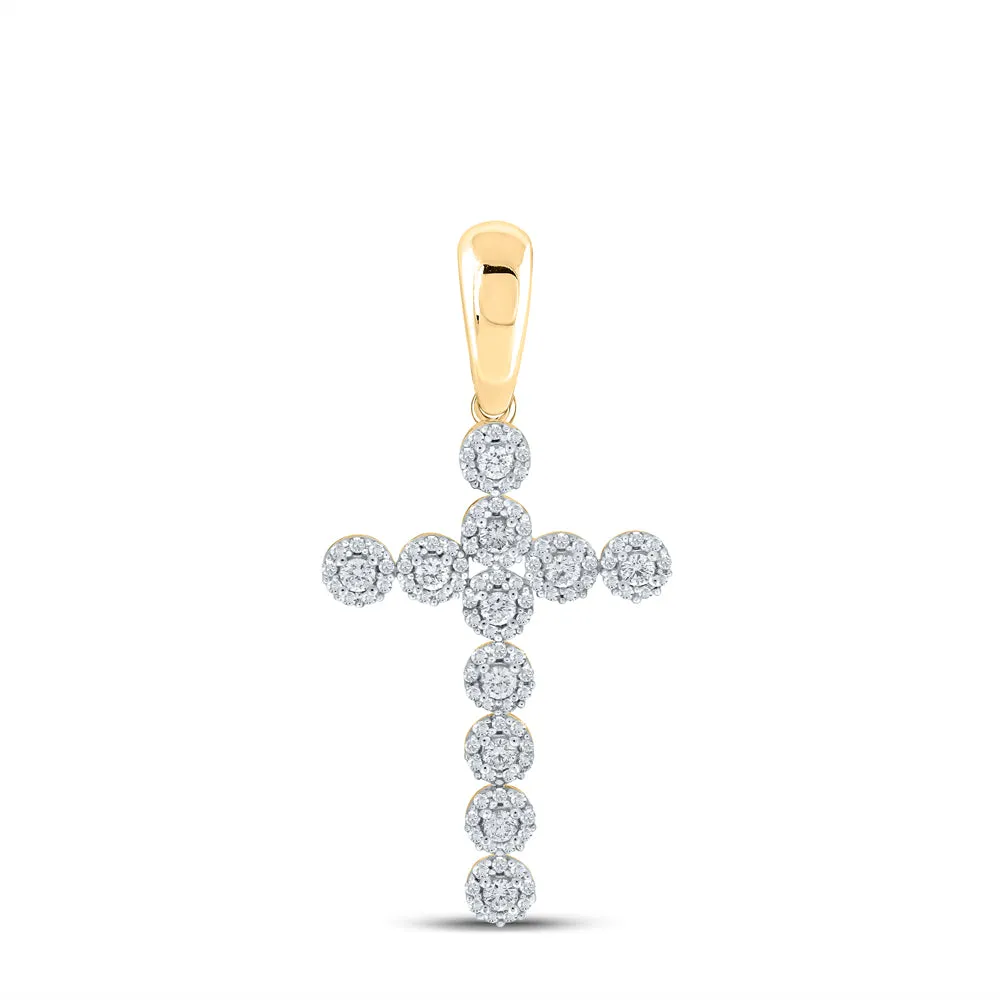 1CTW-DIA CN CROSS MENS CHARM