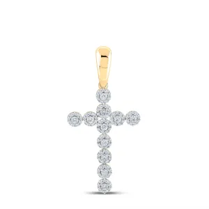 1CTW-DIA CN CROSS MENS CHARM