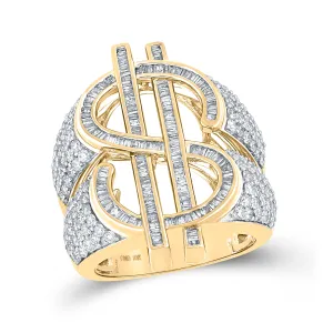 2 7/8CTW-DIA NK DOLLAR MENS RING
