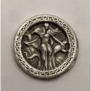 2 Oz MK BarZ "Nouveau Girl" Round .999 FS Hand Poured