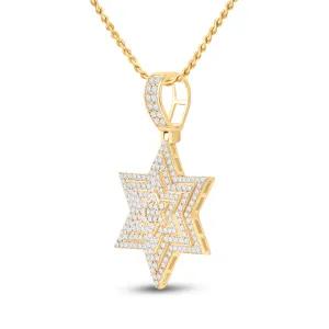 3CT-DIA CN STAR OF DAVID MENS CHARM