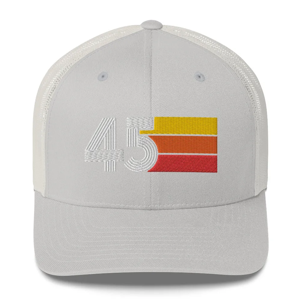 45 1945 Birthday Retro Men's Women's Trucker Hat