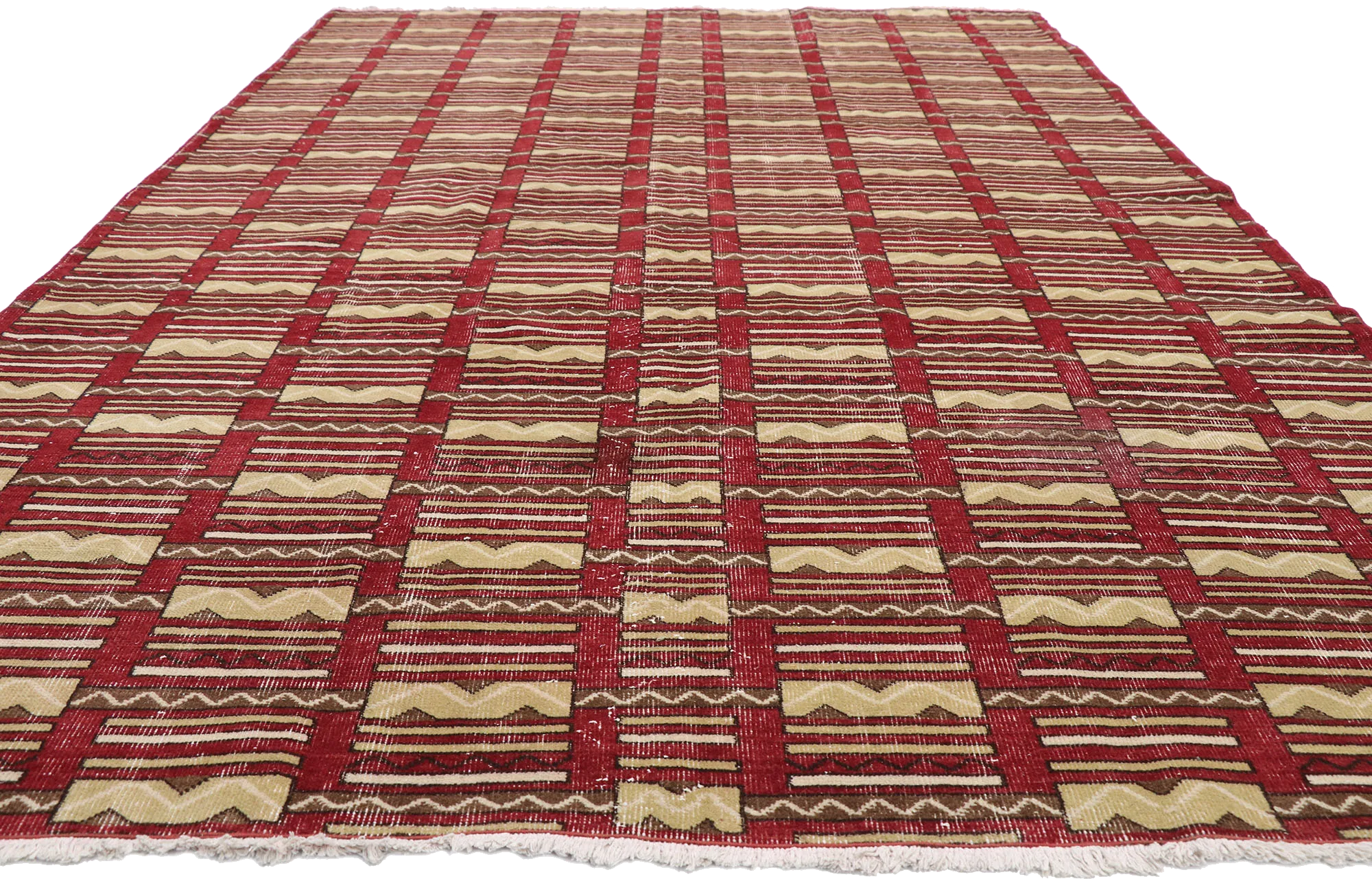 7 x 11 Zeki Muren Vintage Sivas Rug 52602