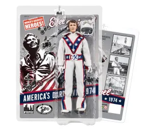 8in Evel Knievel Action Figure - White Jumpsuit