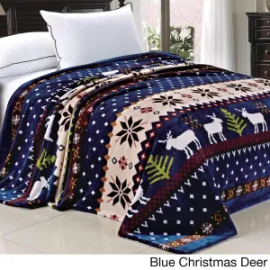 90 X 60 Inch Christmas Deer Throw Blanket for Kids