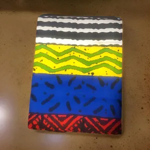 African Bold Multi-Color Print Head Wrap Scarf