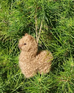 Alpacadorable Hand Made Baby Alpaca Ornaments