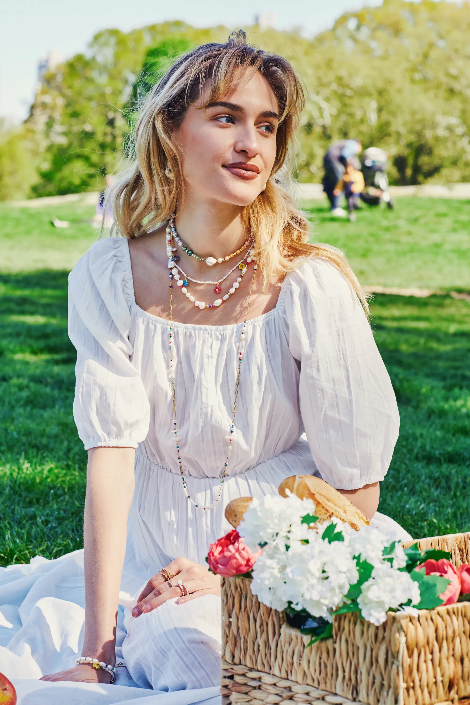 Alyana Floral Drops Necklace