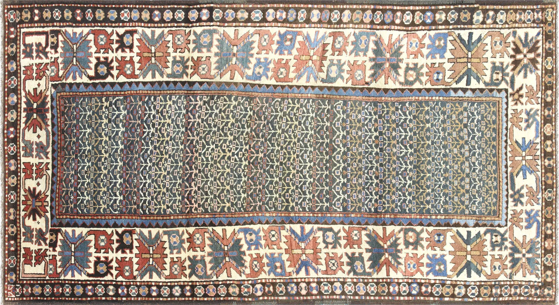 Antique Caucasian Karabagh Rug - 4'3" x 7'8"