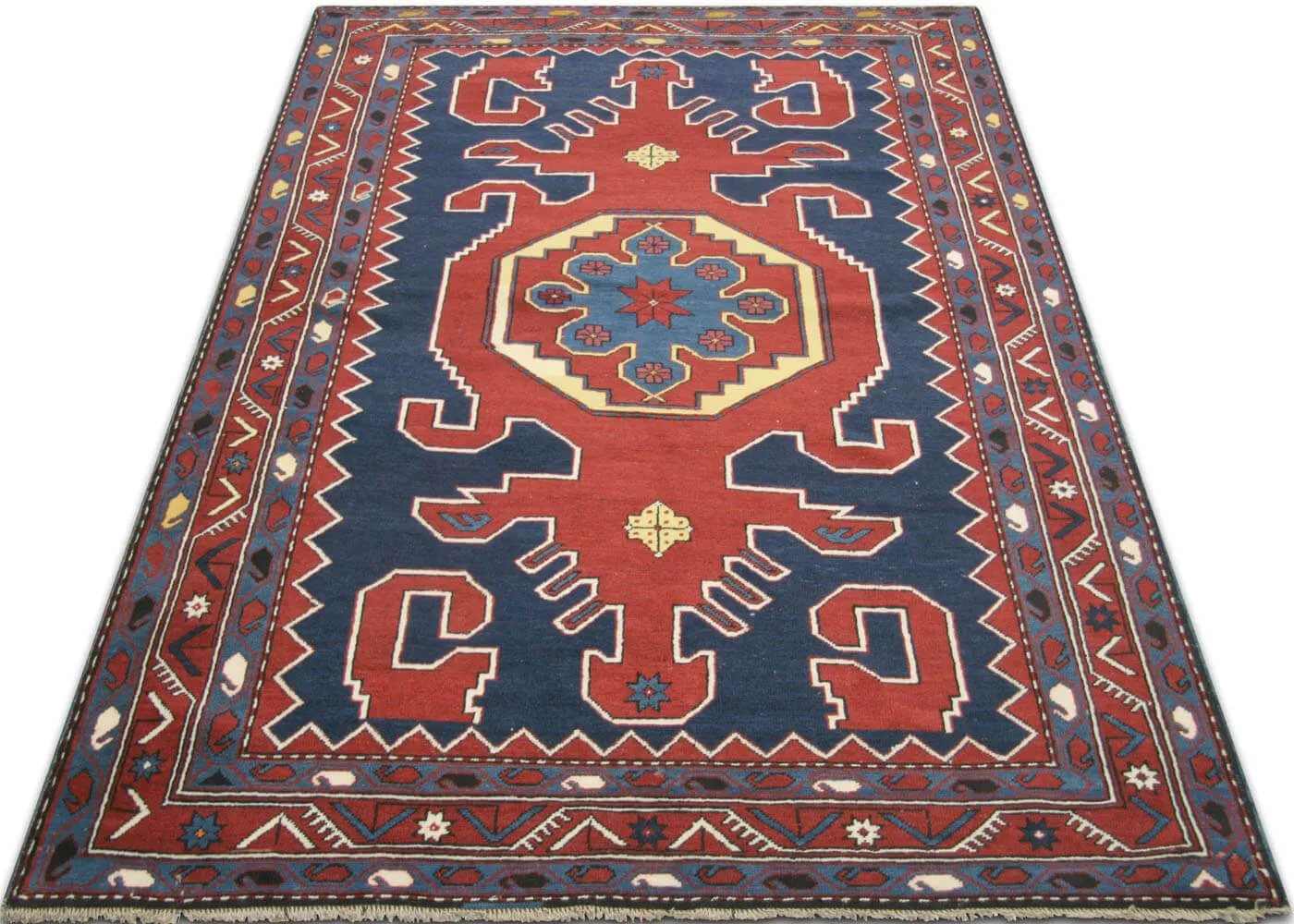 Antique Caucasian Karabagh Rug - 5' x 7'2"
