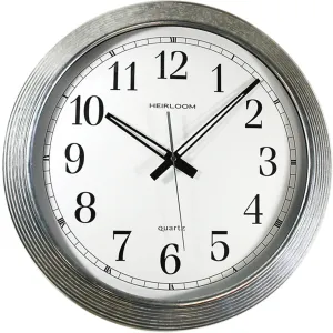 Artistic 16" Galvanized Metal Round Wall Clock