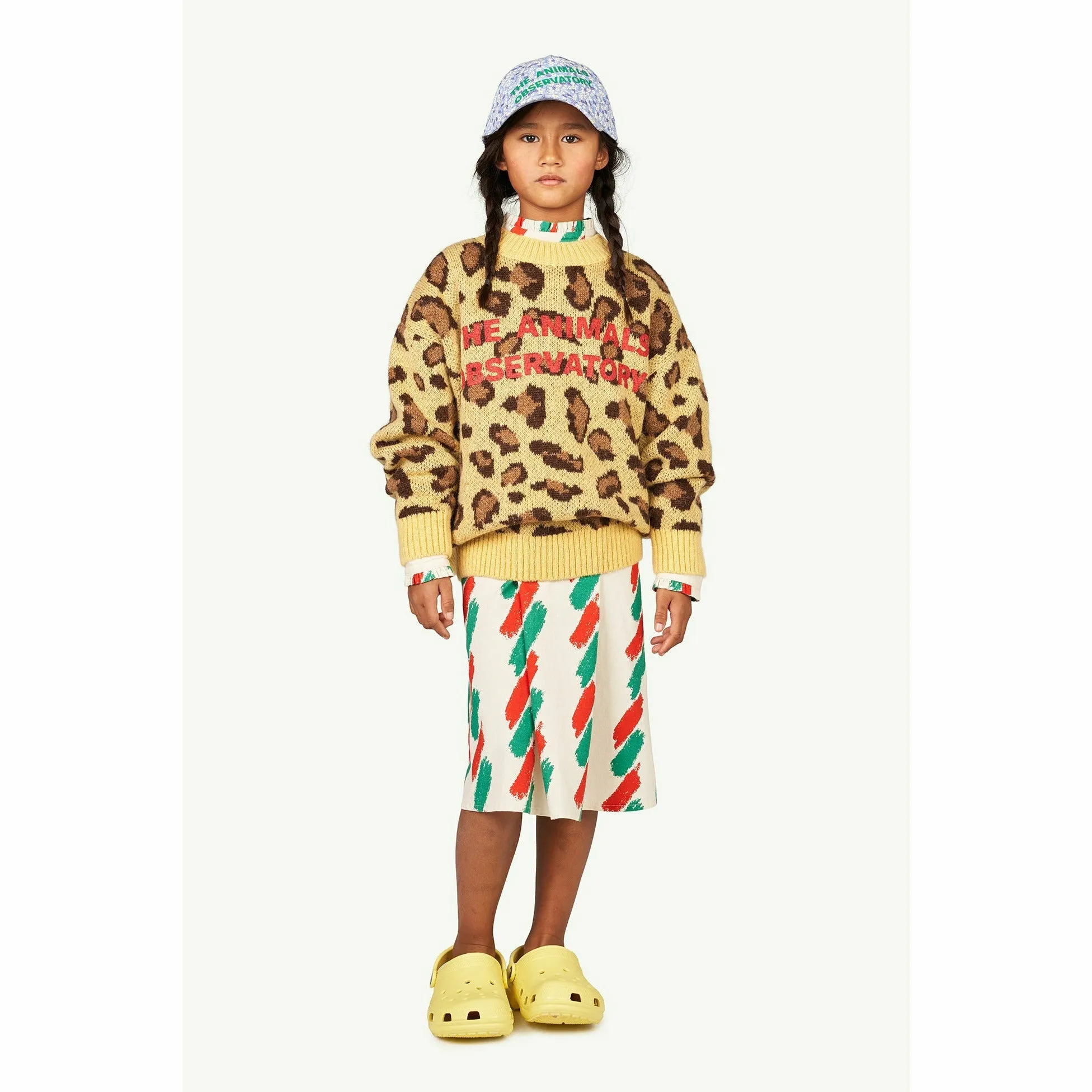 Arty Bull Kids Sweater - Yellow The Animals Observatory