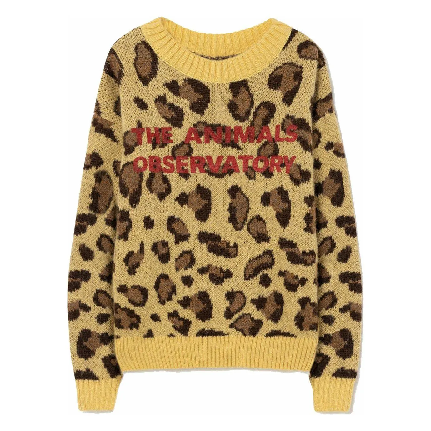Arty Bull Kids Sweater - Yellow The Animals Observatory