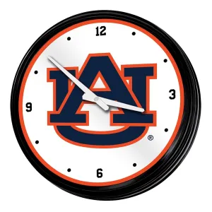 Auburn Tigers:  Retro Lighted Wall Clock