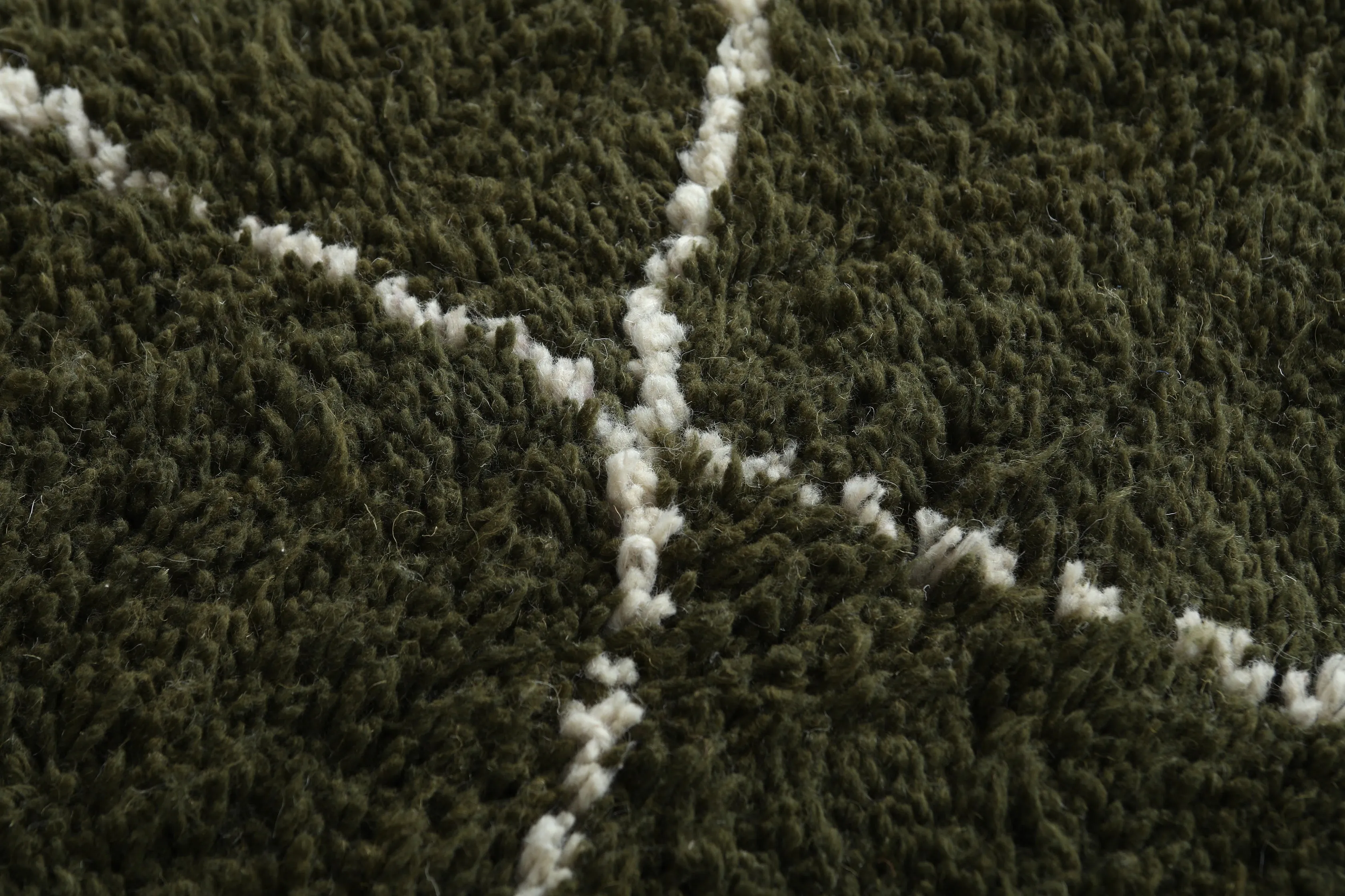 Authentic Beni ourain rug - Green Custom Rug - Wool rug