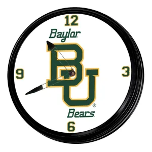 Baylor Bears: Retro Lighted Wall Clock
