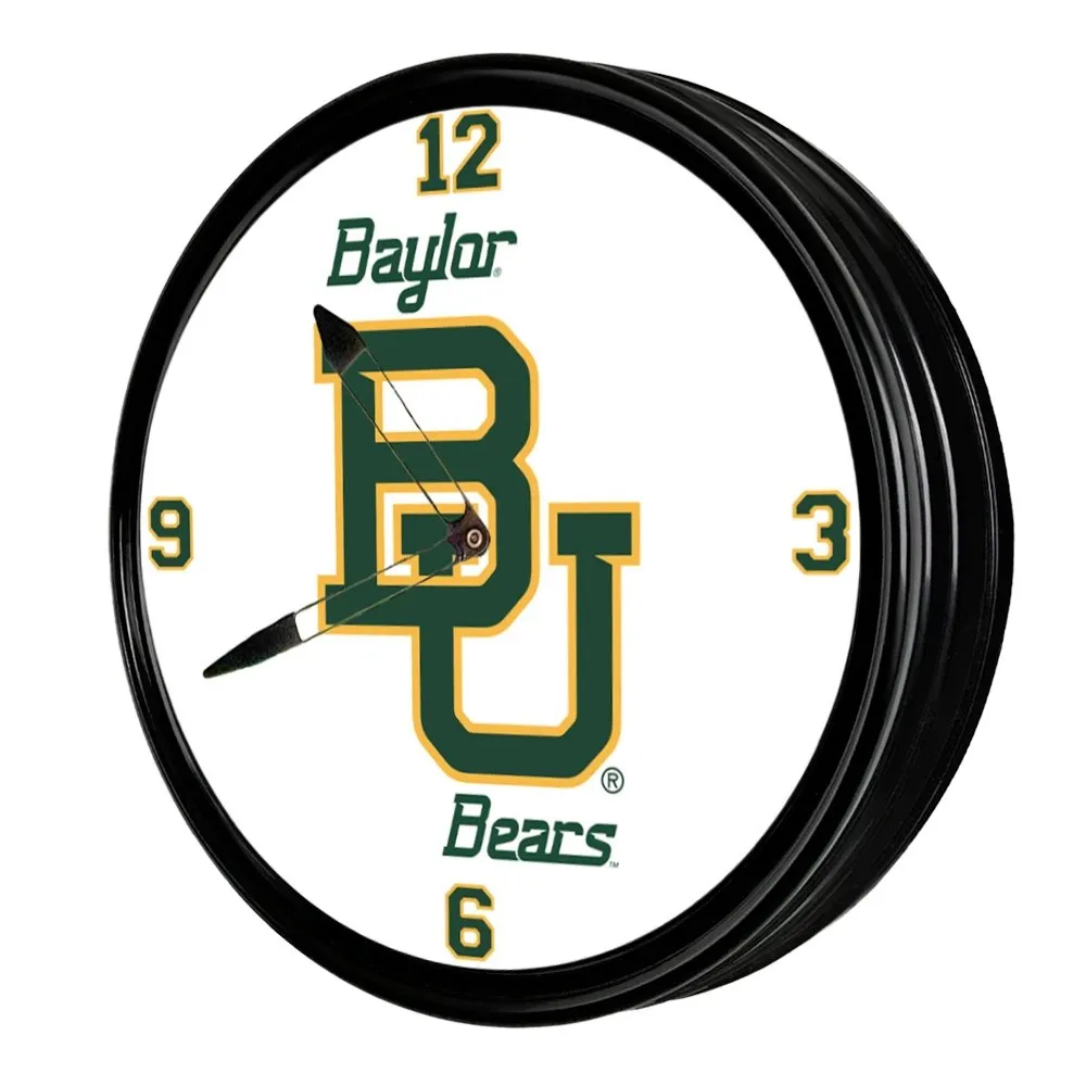Baylor Bears: Retro Lighted Wall Clock