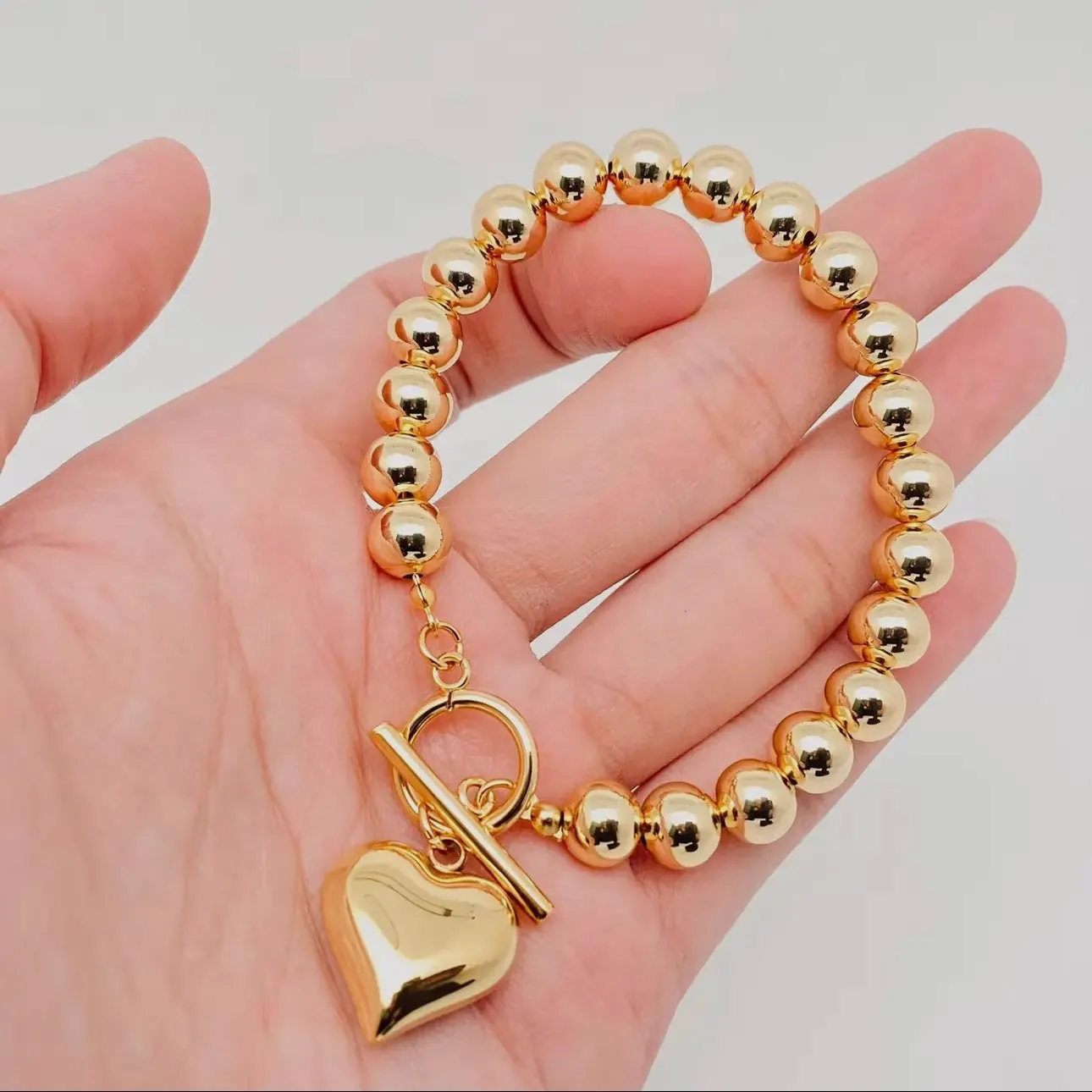 Beaded Heart Bracelet