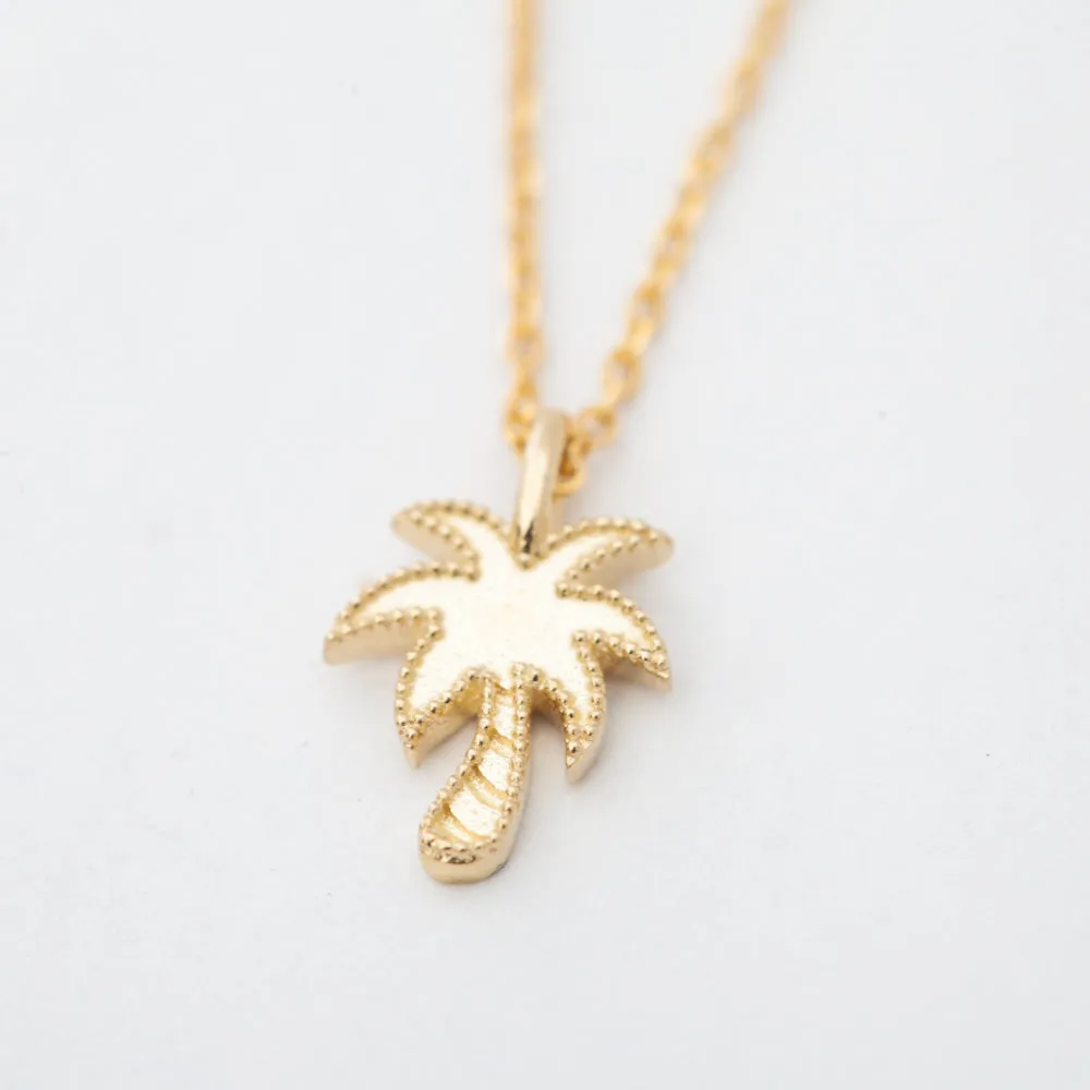 Beaded Palm Tree Necklace