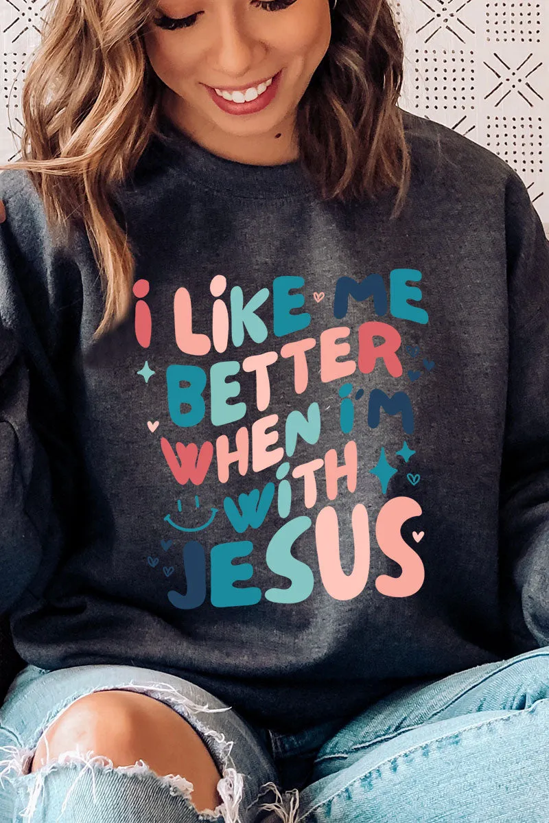 Better With Jesus Unisex NuBlend Crew Sweatshirt