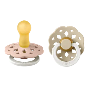 BIBS® Pacifier Boheme Latex 2 PK Blush Glow / Vanilla Glow (Min. of 2 PK, multiples of 2 PK)