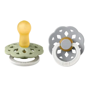 BIBS® Pacifier Boheme Latex 2 PK Sage Glow / Cloud Glow (Min. of 2 PK, multiples of 2 PK)