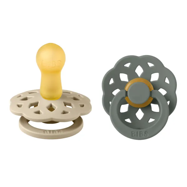 BIBS® Pacifier Boheme Latex 2 PK Vanilla/Pine (Min. of 2 PK, multiples of 2 PK)
