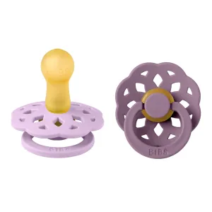 BIBS® Pacifier Boheme Latex 2 PK Violet Sky/Mauve (Min. of 2 PK, multiples of 2 PK)