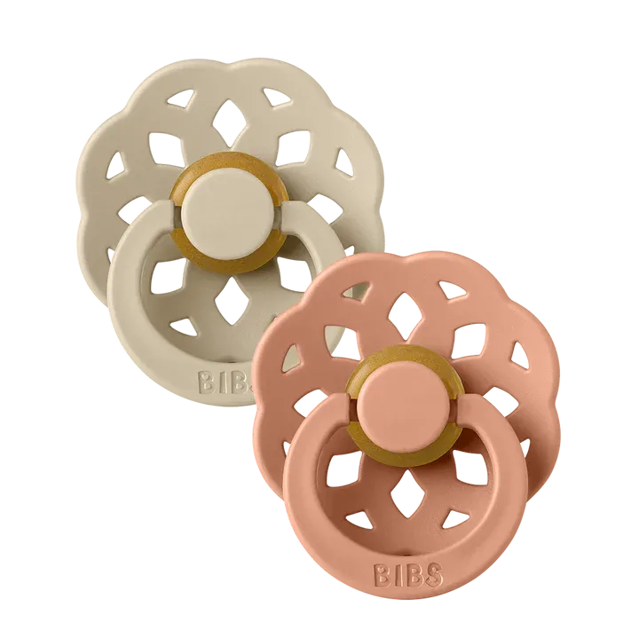 Bibs Pacifier - Boheme Vanilla and Peach - 2 Pack