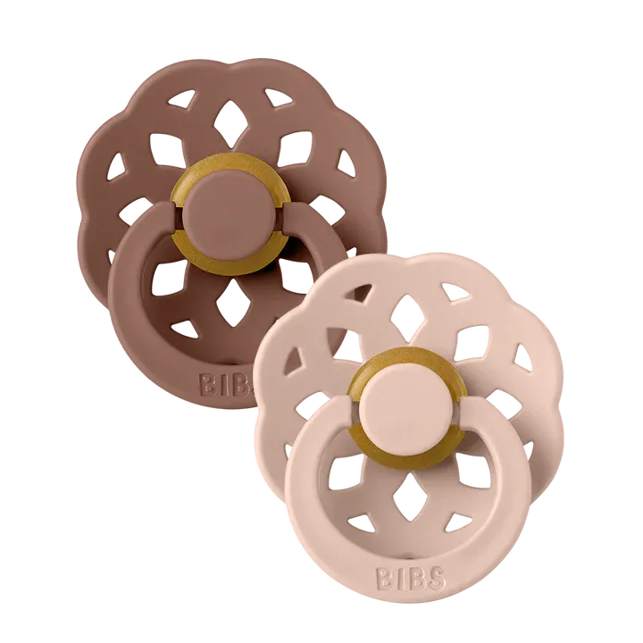 Bibs Pacifier - Boheme Woodchuck and Blush - 2 Pack