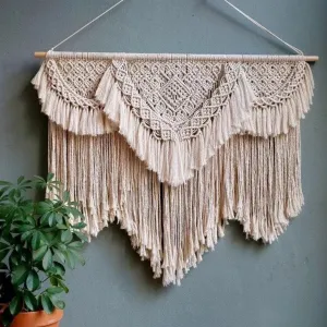 Bird Eyes Bohemian Wall Hanging Macrame