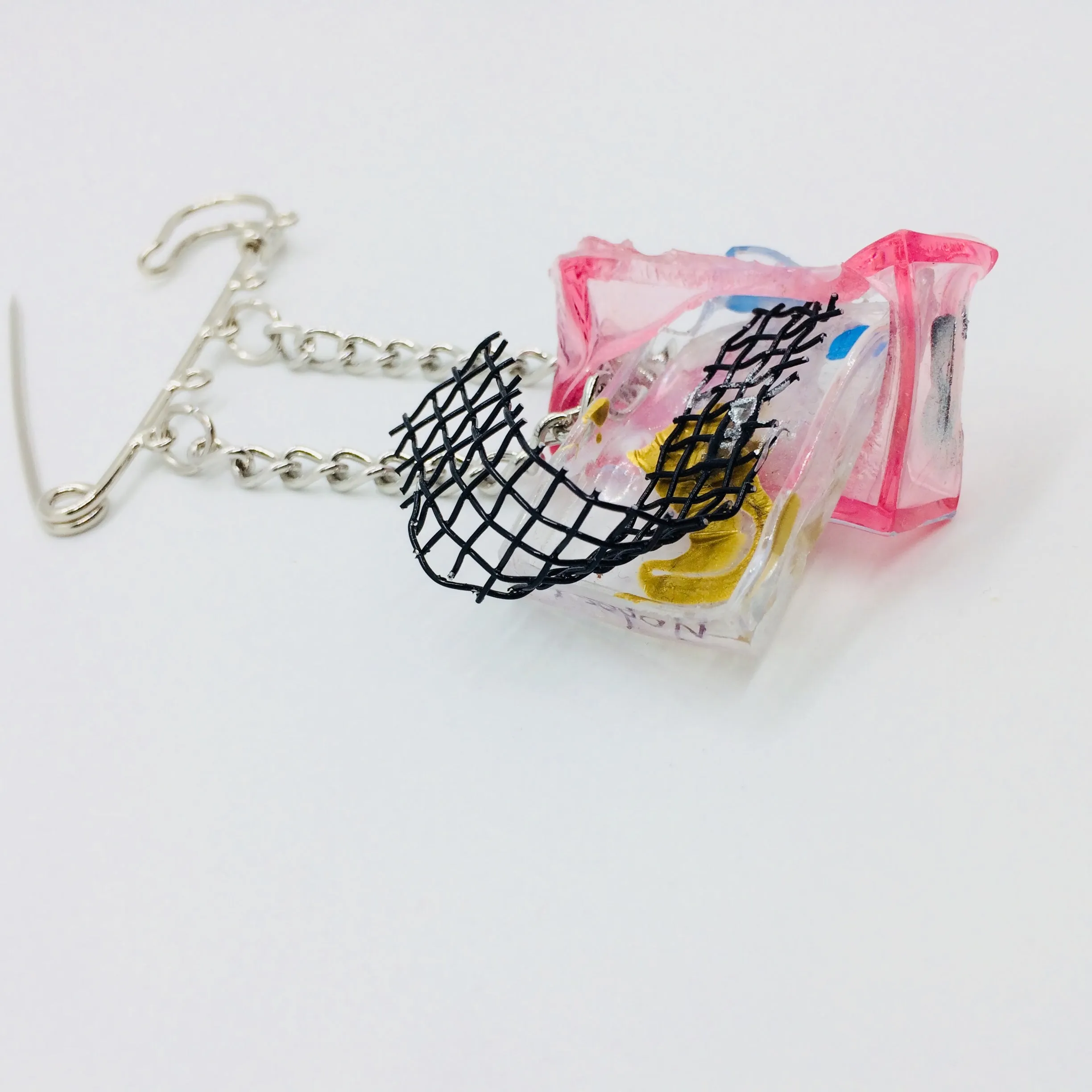 Black Node Art Pin.04