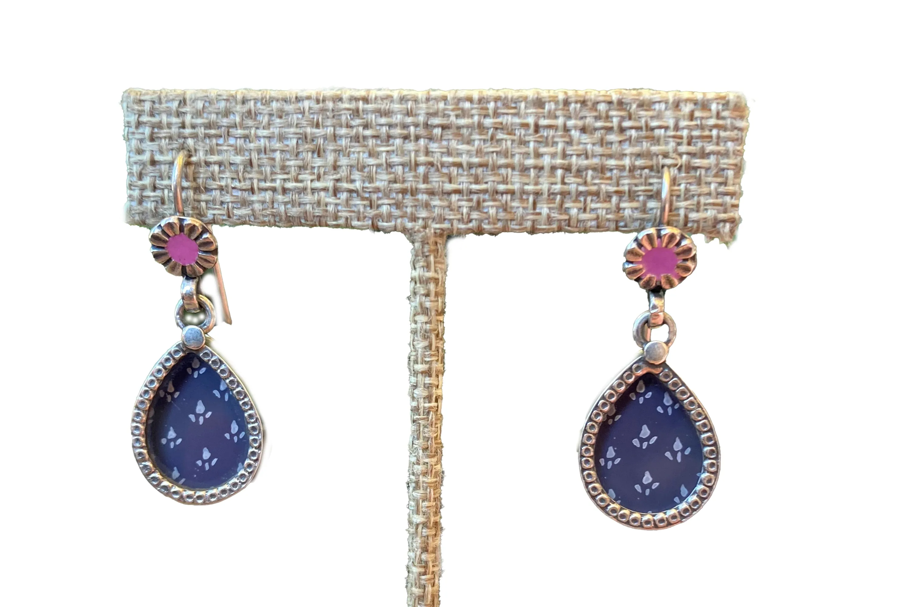 Block Print Earrings (one-of-a-kind)