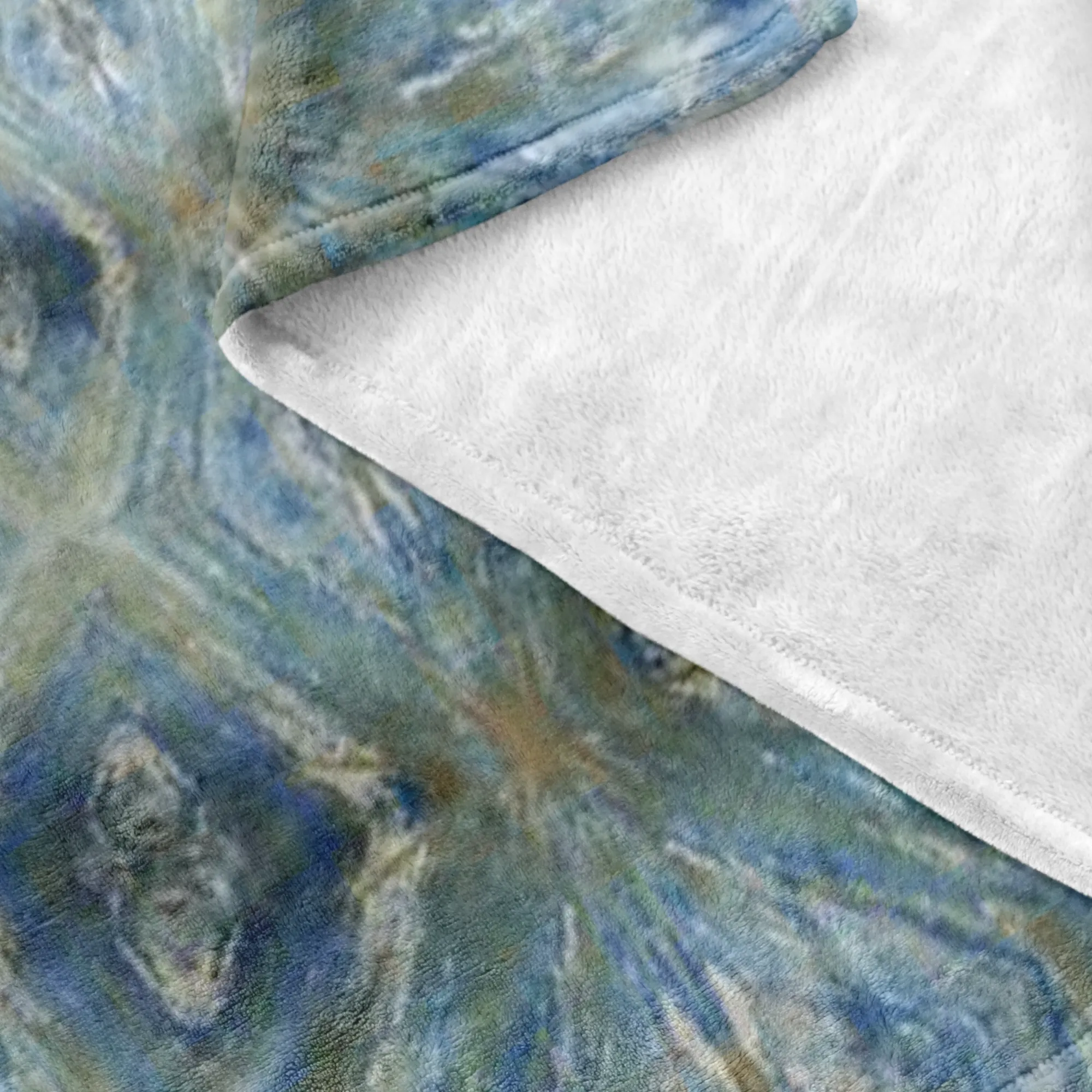 Blue & Gold Fractal Fleece