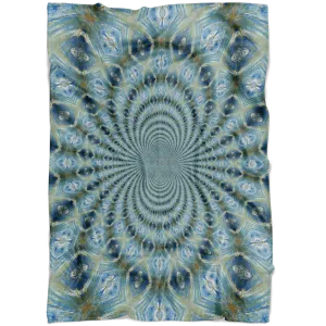 Blue & Gold Fractal Fleece