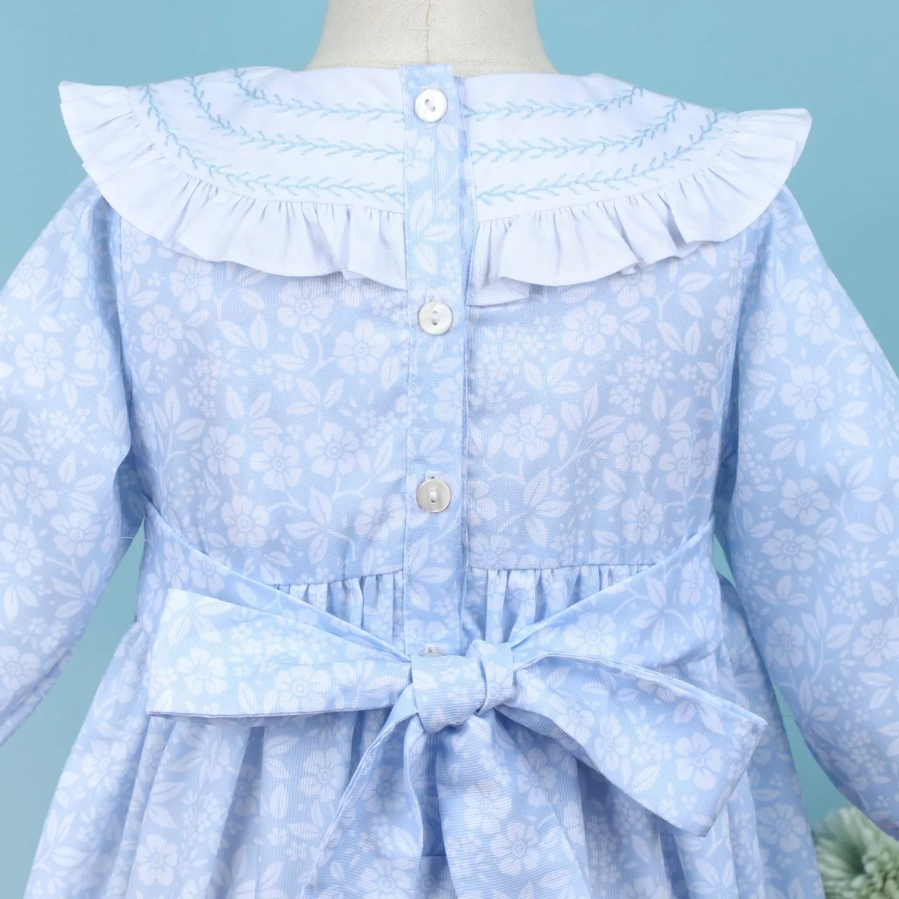 Blue Smocked Dress