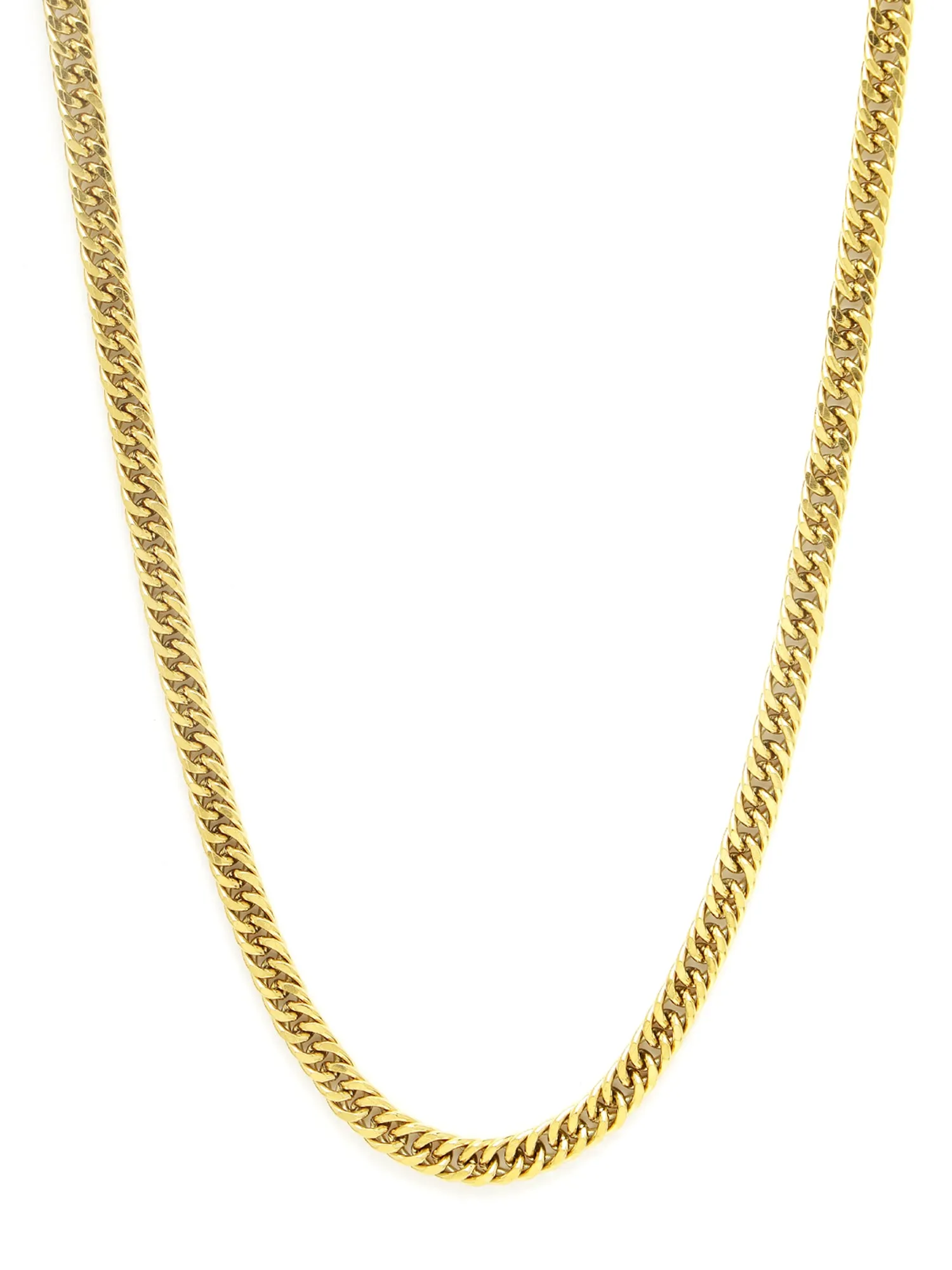 Bohey by KARATCART Men Gold Plated Link Chain Necklace