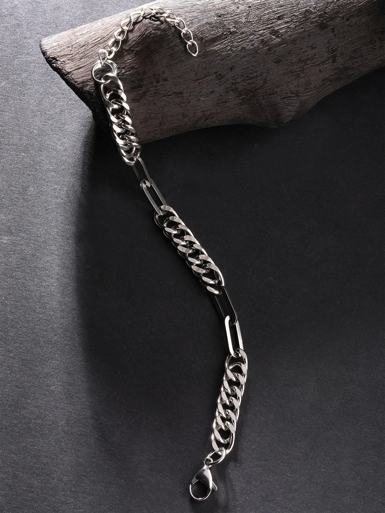 Bohey by KARATCART Men Leather Multistrand Wraparound Bracelet