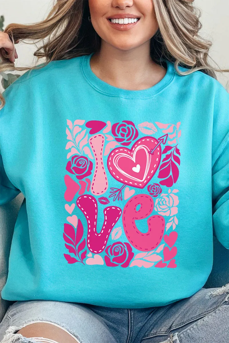 Boho Love Is In The Air Unisex NuBlend Crew Sweatshirt