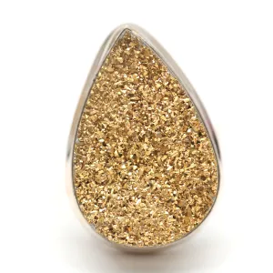 Bold Gold Druzy Ring